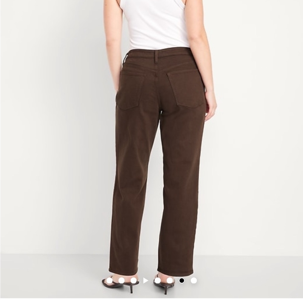 Old Navy High Waisted OG loose jeans in brown